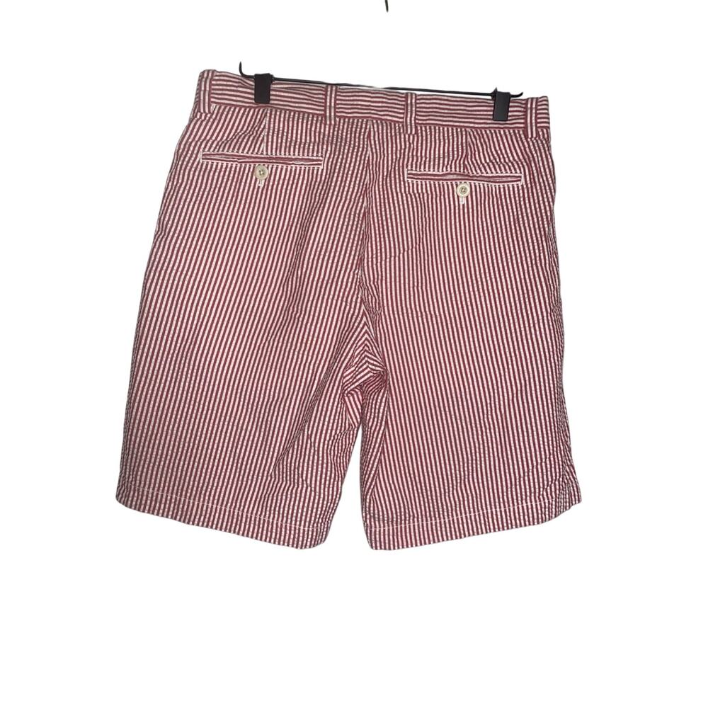 Vineyard Vines Red White Striped Seersucker Breaker Shorts Men’s Size 30 - Picture 4 of 7
